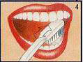 движениями вперед-назад очистите жевательные поверхности зубов